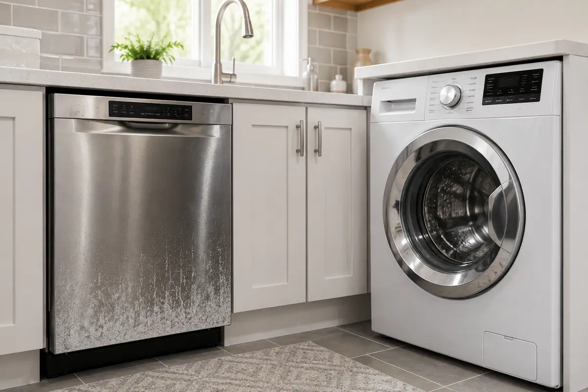 How Hard Water Damages Dishwashers and Washers