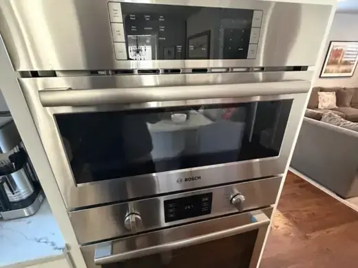 Bosch wall oven and speed oven combination