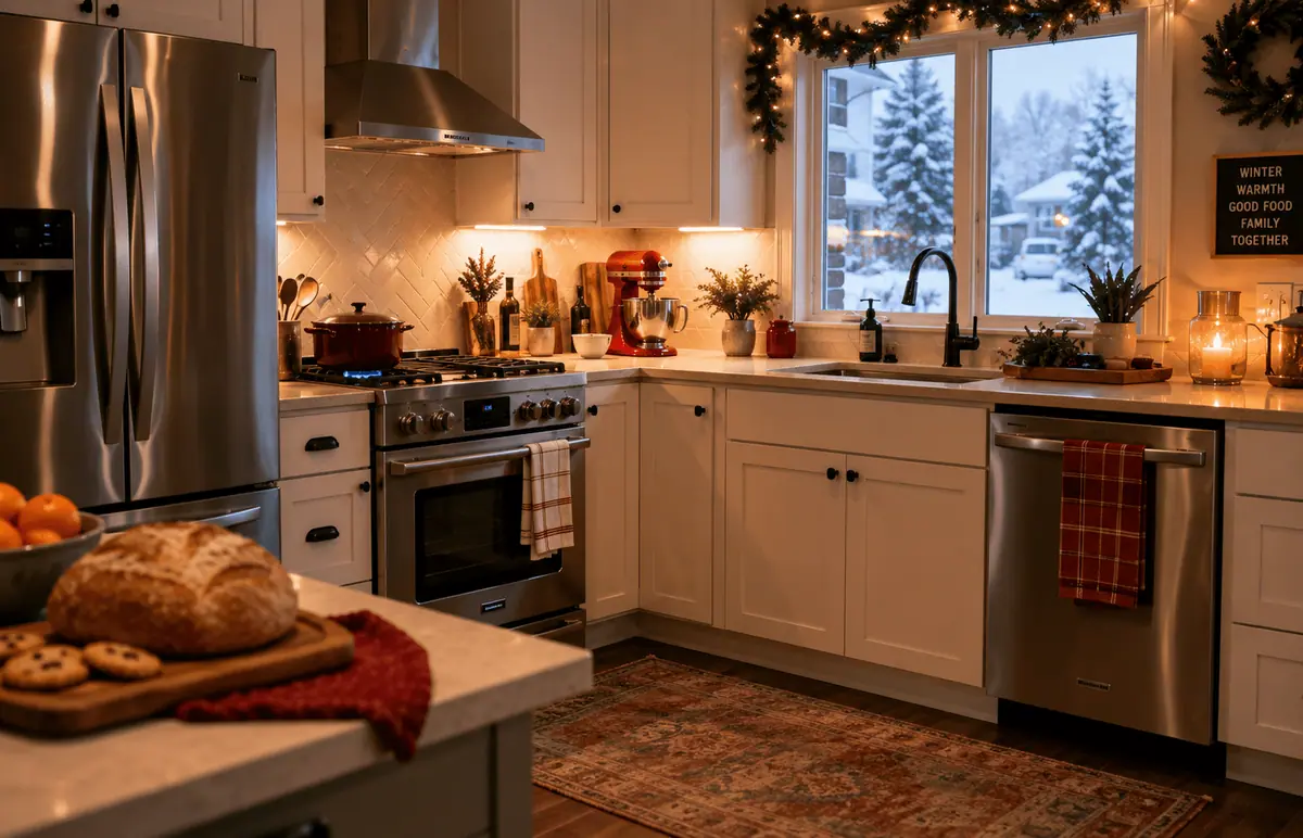 Kitchen appliances ready for winter cooking